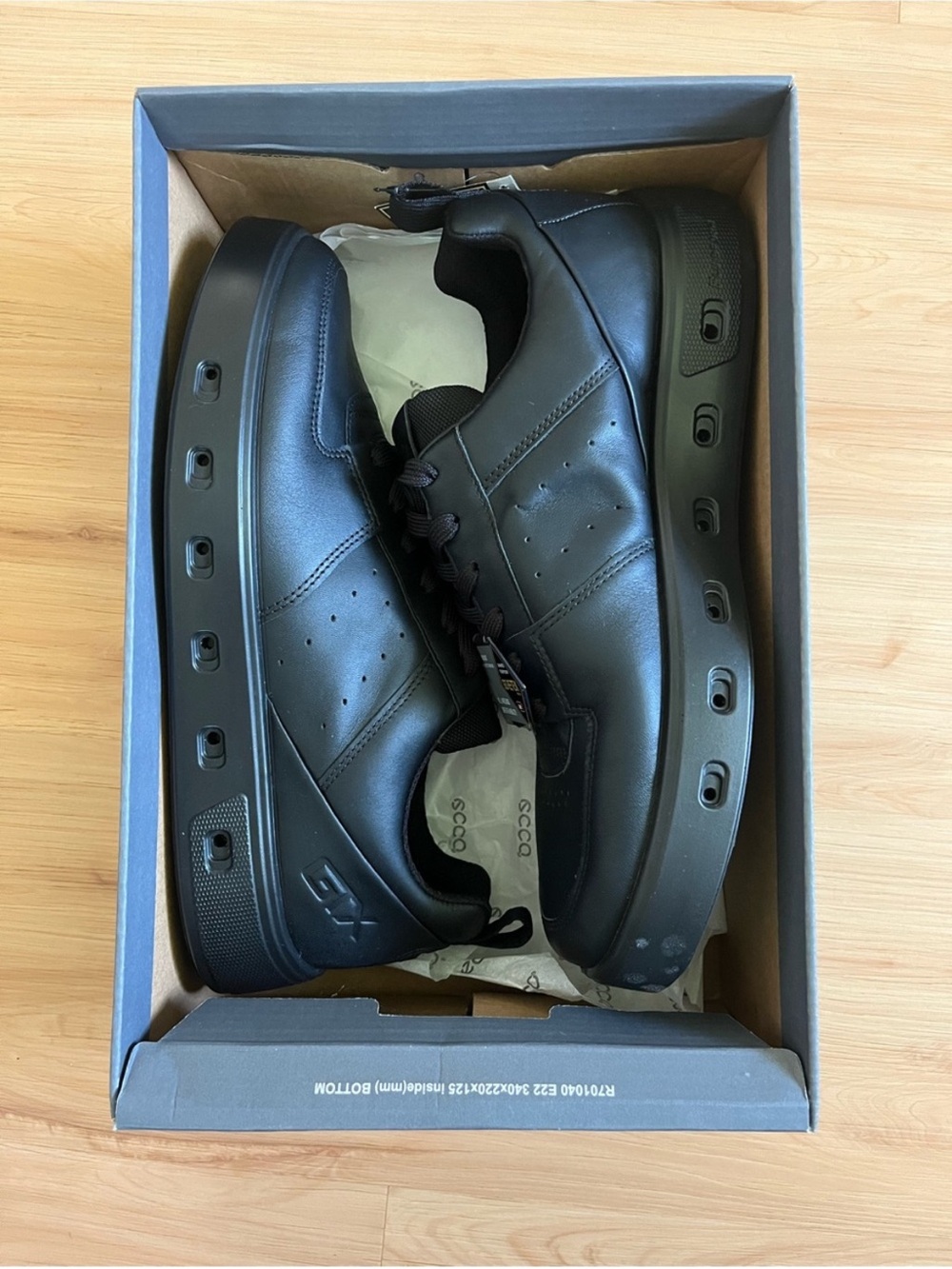 ECCO STREET 720 M Black leather Mens 9.5 US # 520814 - Picture 8 of 10